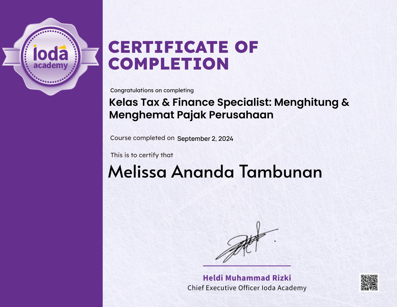 Kelas Tax & Finance Specialist: Menghitung & Menghemat Pajak Perusahaan